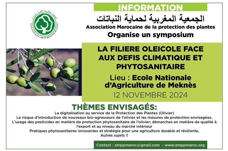 Symposium “La filière oléicole face aux défis climatique et phytosanitaire”